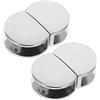 DIYEAH 3 Set Clip Alluminio Per Vetrine Da Vino Da Staffe Per Supporti Eleganti Per Vetreria Accessori Per Armadi E Scaffali Fissaggio Sicuro E Stabile 4 Pezzi * 3