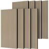 TONOR Pannelli Decorativi per Pareti Legno, 120x60-5.76㎡, 8 Pezzi, Quercia | Pannelli Fonoassorbenti Mdf,Pannello Decorativo Parete Isolante Acustico,Decorazione da Parete per Interni, Studio, tv Parete