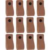 Brute Strength - Maniglie in pelle - 12,5 x 2,5 cm - Talpa - 12 pezzi