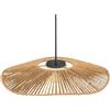 Repomanda, Paralume intrecciato, 30 cm, rotondo, in rattan, tessuto a mano, in corda di carta, per sala da pranzo, corridoio e soggiorno, set da 2, giallo e decorativo