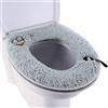 Generisch Copriwater in peluche caldo, lavabile, spesso, con manico e cerniera, colore: verde