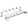 SYZOW 6 Pezzi Maniglie per Mobili da Cucina, Maniglie per Mobili Maniglie per Armadio per mobili maniglie per da cucina 96mm (Nichel satinato)