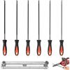 PIANKEKE 6 Pz Lima per Motosega, Lima Catena Motosega, Lime Rotonde per Affila Catena Motosegas, Set di Lime Metalliche Tonde, 3,2/4,0/4,5/4,8/5,2/5,5 mm