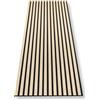 Hagefol® Pannelli acustici autoadesivi 240x56 cm, Colore: Rovere, Pannelli murali in finitura legno, Decorazione 3D, Pannello lamellare acustico in compensato di legno su feltro acustico (2 pezzi