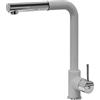 PLADOS Miscelatore cucina Plados monocomando VEMIXEXTL con canna a 90° e doccia estraibile - Alluminio