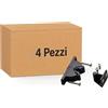 inferramenta Set Pinza Fermaporta Professionale | Sistema a Doppio Incontro con Fissaggio a Vite | Tasselli e Viti Inclusi (4 Pezzi)