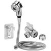 Pissente Set di Attacchi per Spruzzatore per Rubinetto per Lavandino, Spruzzatore per Doccia a Mano Kit per Lavaggio Capelli Cucina Bagno Bagno per Animali Domestici Soffione Doccia