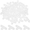 QUARKZMAN 200Pcs Distanziatori A Forma Di T In Plastica Per Piastrelle Da Parete E Pavimento Strumenti Per Piastrellatura 2mm 5/16 Distanziatori Per Piastrelle, Bianco