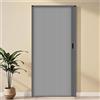 yurstcggh Porta Scorrevole Pieghevole,porta pieghevole invisibile Interno Senza Foratura Nido d'Ape per cucina,Bagno,Dispensa Grigio 80×210cm