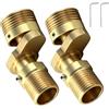 txuzong Set da 2 raccordi eccentrici a S in ottone 1/2 a 3/4 | Adattatore