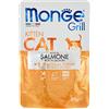 Monge Grill KITTEN SALMON, cibo umido per gattini (alimento di alta qualità per gattini a base di salmone, favorisce il benessere di pelle e pelo, con acidi grassi omega-6 e omega-3, 85 g)