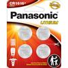 Panasonic CR1616 - Batterie a bottone al litio a lunga durata, 3,0 V, resistenti ai bambini, confezione da 4 batterie