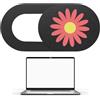 Generico Copertura per la privacy della webcam - Protezione per lente in ABS 18 | 5x9x0,7 mm, design squisito | Dispositivo di scorrimento protettivo per fotocamera per PC, telefono cellulare, apparecchiatur