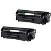 RWGVNGCLZ Compatibile con cartuccia toner HP Q2612A 12A | Cartuccia toner Q2612A 12A, stampa nera stabile, compatibile con LaserJet serie 1010 1020(BKx2)