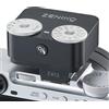ZENIKO ZA12 - Flash per fotocamera con doppia ruota, mini flash retrò con modalità automatica, flash di tipo C ricaricabile, 60 g, leggero, portatile, per fotocamere mirrorless e DSLR (nero)