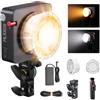 Godox ML100Bi 110W LED Video Light 2800K-6500K Luce Video a Colori CRI 96+/TLCI 97+ Controllo Tramite App Ricarica USB-C 11 Effetti FX per Live Streaming Fotografia All'aperto (Nero)
