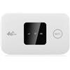 VIHBRAI Router MiFi 4G, router portatile da viaggio WiFi con slot per scheda SIM, Pocket 4G LTE Internet Hotspot fino a 10 utenti per telefono da viaggio computer portatile
