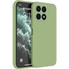 HAFFAN Custodia in Silicone TPU Compatibile con HONOR X8a (6.7 inches), Cover Case Protettiva per Cellulare - Verde Matcha
