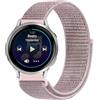 GIOPUEY Nylon Cinturini Compatibile con Garmin Venu 4 41mm, Traspirante Sport Loop Cinturino in Morbido Nylon Intrecciato, Donne Uomo - Pink