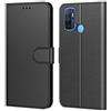 Tenphone - Custodia per Oppo A53 / A53s 2020, in pelle PU, chiusura magnetica, vari colori disponibili per Oppo A53/A53s (6,5 pollici), colore: Nero