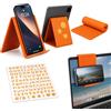 JOVYTH Supporto Telefono Pieghevole in Silicone - Supporto Antiscivolo per Telefono, Tablet e Computer - Personalizzabile con Adesivo Arancione