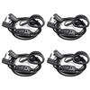 Retevis RT668 Walkie Talkie Cuffia, 2 pin Forma D, Auricolare Curvetta, Compatibile RT24 RT28 RT15 RT619 RT618 RT622 Baofeng UV-5R Plus BF-888S BF-88E ESYNiC Nestling (4 Pezzi)