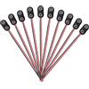 YUFFQOPC Clip per batteria da 9 V, 10 pezzi, 9 V, cavo di collegamento per batteria da 9 V, con cavo di collegamento da 15 cm, per batteria a scatto da 9 V