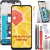 YHX-OU 6.50 Nero + Telaio Schermo per Motorola Moto G30 XT2129-1 XT2129-2 PAML0000IN Riparazione e Sostituzione LCD Display Touch Screen Digitizer con Utensili Inclusi