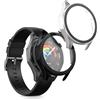 kwmobile 2x Custodia Rigida Smartwatch Compatibile con Huawei Watch GT5 46mm Cover - Case Vetro Temperato Orologio Fitness - nero/argento