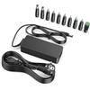 shefor Caricatore Alimentatore universale 12V 5A 5,5 * 2,1mm con 10 connettori CC per strisce luminose a LED, fotocamere, display per PC, monitor, altoparlanti e altri dispositivi
