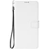 TingYR Cover Compatibile con Motorola Moto G05, Pelle Custodia Carte di CBuleito da Funzione Stand, Pelle Anti-Slip Slot Portafoglio Flip Protettivo Dell'ente Completo Slim Fit Cover.(Bianco)