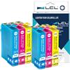 LCL Cartucce d'inchiostro Compatible per 604 XL C13T10H24010 C13T10H34010 | C13T10H44010 High Yield Sostituzione con Expression XP-2200/XP-2205/XP-3200/XP-3205/XP-4200/XP-4205 WF-2910DWF(6-Pack,2C2M2Y)