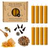 VELAS MARIANO Confezione da 8 candele al miele d'api + sacchetto di incenso in cono + erbe rituali - Cera naturale profumo reale - Set esoterico rituale pulizia altare - Le candele di Mariano