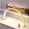 Adonafy Mezza Luna Lampada per Nghie: 29 Lampada da Tavolo per Unghie | Luce Unghie da Tavolo con Supporto & 3 Modalità Colore e 10 Livelli di Luminosità Regolabili per Unghie (Dorato, Grande)