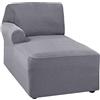 Generic Fodera Universale per Chaise Longue, Lavabile, sostituibile, in Pile Elasticizzato, a Forma di L, per Divano con bracciolo Sinistro/Destro, K, bracciolo Sinistro