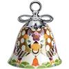 Alessi MW40 4 Mucca Decorazione Natalizia in Porcellana, Multicolore