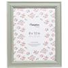 Hampton Frames | Cornice portafoto | 20x25 cm, verde salvia, MDF effetto invecchiato | Montaggio orizzontale/verticale, vetro frontale | Stile shabby chic per decorazione casa