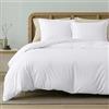 Utopia Bedding Utopia Set di biancheria da letto in microfibra da 3 pezzi - Include 1 copripiumino 240 x 220 cm con cerniera di sicurezza e 2 federe 65 x 65 cm con chiusura a busta (bianco)