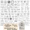Hongma Rub On Sticker circa A5 19 x 14 cm, grande formato trasferimento, 4 frasi per Raysin per mobili Keraflott, vetro, legno, decorazione fai da te, Rubon, pellicola adesiva (ringraziamento