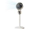 Generic Ventilatore a piantana per camera da letto, 3 velocità, circolatore d'aria USB, con oscillazione a 90° e altezza regolabile, silenzioso, per casa, ufficio, dormitorio, soggiorno, studio (bianco)