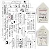 Hongma Adesivi Rub On circa A5 19x14cm - Grandi Trasferimenti 4 Pezzi Frasi per Raysin per Keraflott Mobili Vetro Legno DIY Decorazione Adesivo Rub On Folie Rubons Frasi di Buon Augurio