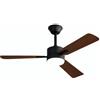 ZMISHIBO Ventilatore da soffitto da 106 cm con luce, 3 pale color noce, 6 livelli, 3 colori di luce, telecomando e app, avanti/indietro, timer, LED dimmerabile 10-100%, funzione memoria, ABS