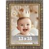 Victor cornice portafoto "Vermeer" nero oro 13x18 cm - stile barocco antico - vetro acrilico infrangibile - retro in MDF - decorazione per la casa