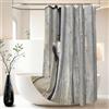 Xiaoterna Tenda da doccia rustica Tenda da bagno con animali della fattoria Rustico Porta di legno Pecora carina in casetta di legno rustica Impermeabile Tenda lavabile per vasca da bagno 90x180cm