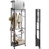SoBuy Appendiapiti pieghevole stretto su ruote, 60,5x32,5x175 cm