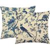 Generic Cuscino Divano 75x75cm Set di 2, Retro uccello Velluto Cuscini per Divano