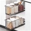 Qnbonrich 2 Pezzi Cassetto Estraibile Cucina | 15,3 x 41 x 16 cm, cassetto telescopico, scaffale da cucina, cassetto estraibile, non richiede forature e chiodi