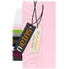 npluseins Lenzuolo con angoli per topper - Lenzuolo con angoli in 100% cotone 1598.2327, 90-100 x 200 cm, rosa