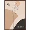 Velora Home&Living VELORA H&L Cornice Foto Marrone 80 x 120 cm - Cornice in Legno con Plexiglass Trasparente, Portafoto da Parete, Cornice per Poster, Fotografie, Puzzle, Diplomi e Certificati
