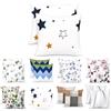 Homebliss Federe Cuscino 65x65 cm Set 2 Pezzi Microfibra, Bianco con Stelle | Chiusura a busta, motivi coordinati